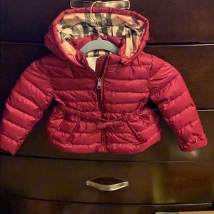 Toddler Burberry jacket nwot, smoke home.